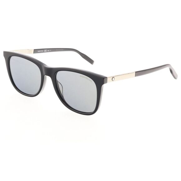 Montblanc MB0017S-005 Black Rectangle Sunglasses